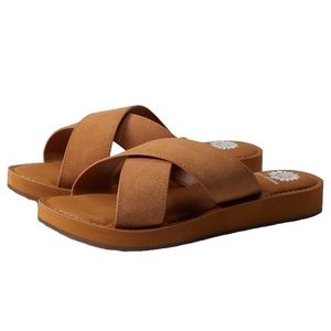 NWB Yellow Box | Ansila camel sandals